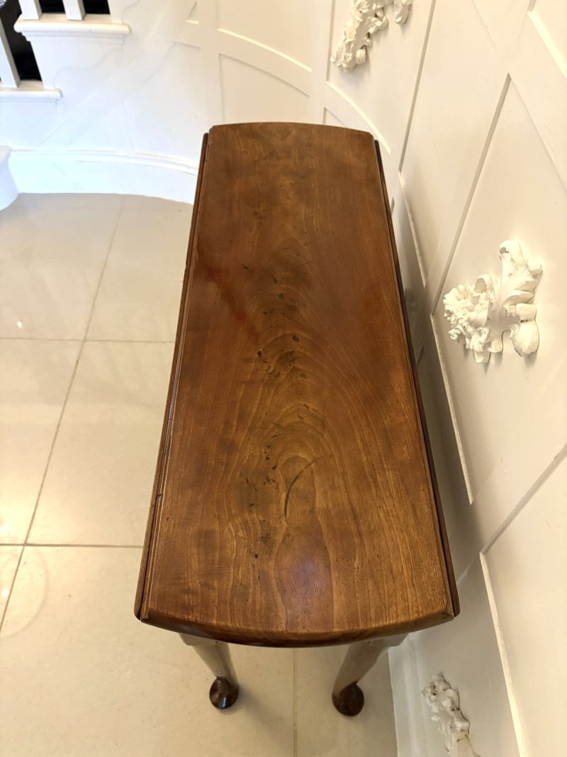 Antique George III Quality Mahogany Drop Leaf Table - Image 4